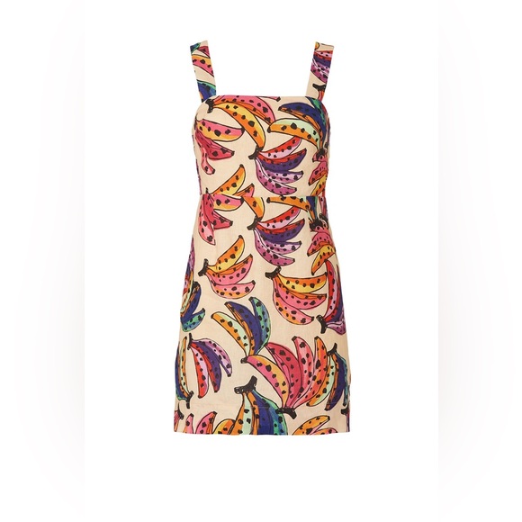 NWT - Farm Rio banana bunch belt back dress - XL - Picture 2 of 8